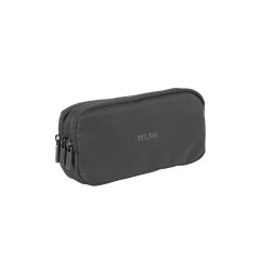 канцеларски,принадлежности,milan,3,zip,shadow,series,pencil,case,black,(black)