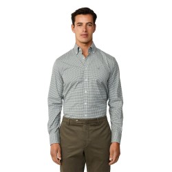 риза,с,дълъг,ръкав,мъжки,ризи,hackett,ess,gingham,long,sleeve,shirt,emerald,green,(grey)