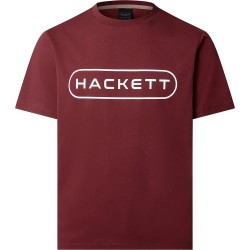 тениска,мъжки,тениски,hackett,essential,box,short,sleeve,t,shirt,dark,red,(red)