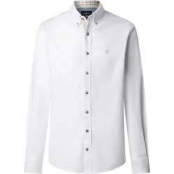 риза,с,дълъг,ръкав,мъжки,ризи,hackett,flannel,multi,trim,long,sleeve,shirt,optic,white,(white)