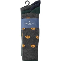 Чорапи Hackett Harry Allover socks 3 pairs - Multicolor (Emerald Green) чорапи,мъжки,чорапи,hackett,harry,allover,socks,3,pairs,multicolor,(emerald,green)