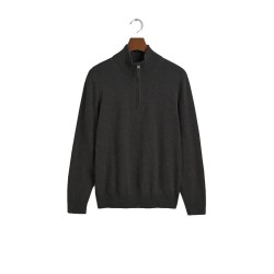 Блуза Hackett HM7000144 half zip sweater - Charcoal Grey блуза,мъжки,пуловери,hackett,hm7000144,half,zip,sweater,charcoal,grey