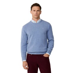 блуза,мъжки,пуловери,дамски,пуловери,hackett,lambswool,sweater,blue,(pearl,blue)