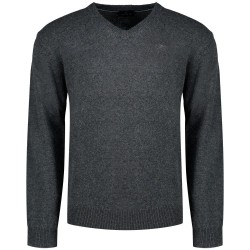 блуза,мъжки,пуловери,hackett,lambswool,v,neck,sweater,charcoal,grey