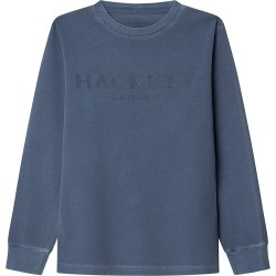 тениска,детски,тениски,hackett,logo,long,sleeve,t,shirt,chambray,blue,(blue)