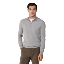 блуза,мъжки,пуловери,hackett,merino,cash,mix,half,zip,sweater,grey,(metal,grey)