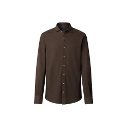 риза,с,дълъг,ръкав,мъжки,ризи,hackett,melange,long,sleeve,shirt,brown,(dark,brown)