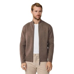 блуза,мъжки,пуловери,hackett,milano,full,zip,sweater,walnut,brown,(brown)