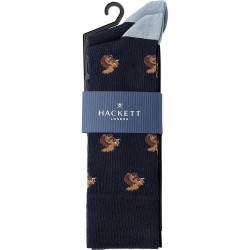 Чорапи Hackett Print socks 2 pairs - Blue (Ink Blue) чорапи,мъжки,чорапи,hackett,print,socks,2,pairs,blue,(ink,blue)