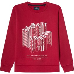 блуза,детски,блузи,hackett,skyscraper,sweatshirt,chilli,red,(red)