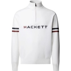 блуза,мъжки,пуловери,hackett,ski,half,zip,sweater,optic,white,(white)