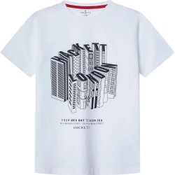 тениска,детски,тениски,hackett,skyscraper,short,sleeve,t,shirt,optic,white,(white)