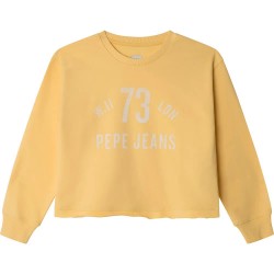 Блуза Pepe jeans Angel sweatshirt - Yellow (Soft Yellow) блуза,детски,блузи,pepe,jeans,angel,sweatshirt,yellow,(soft,yellow)