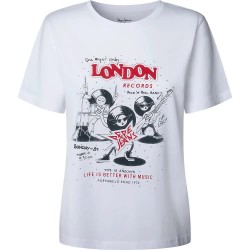 тениска,дамски,тениски,pepe,jeans,balbina,short,sleeve,t,shirt,white