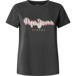 тениска,дамски,тениски,pepe,jeans,becky,short,sleeve,t,shirt,grey,(coal,grey)