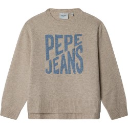блуза,детски,блузи,pepe,jeans,bekky,sweater,dark,stone,beige