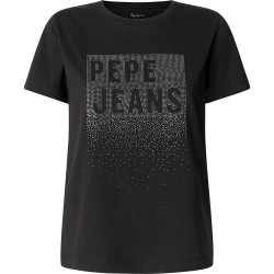 тениска,дамски,тениски,pepe,jeans,bernadette,short,sleeve,t,shirt,black