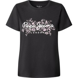 тениска,дамски,тениски,pepe,jeans,bero,short,sleeve,t,shirt,black