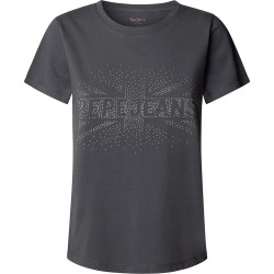 тениска,дамски,тениски,pepe,jeans,bertie,short,sleeve,t,shirt,grey,(coal,grey)