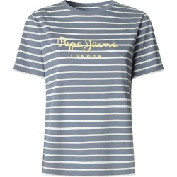 тениска,дамски,тениски,pepe,jeans,bilma,short,sleeve,t,shirt,drill,blue,(blue)