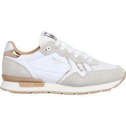 маратонки,дамски,маратонки,pepe,jeans,brit,mirror,trainers,white