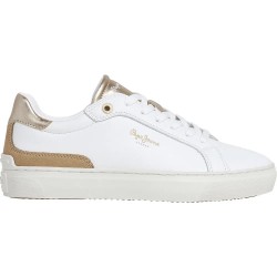 маратонки,дамски,маратонки,pepe,jeans,camden,cold,trainers,white,(gold)