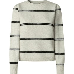 блуза,дамски,пуловери,дамски,плетени,дрехи,pepe,jeans,carmela,stripe,sweater,beige,(dark,ecru,white)