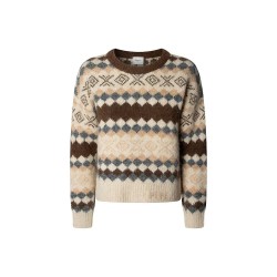 блуза,дамски,пуловери,дамски,плетени,дрехи,pepe,jeans,celestine,sweater,brown,(chocolate,brown)