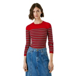 Блуза Pepe jeans Clarissa sweater - Red (Royal Red) блуза,дамски,пуловери,дамски,плетени,дрехи,pepe,jeans,clarissa,sweater,red,(royal,red)
