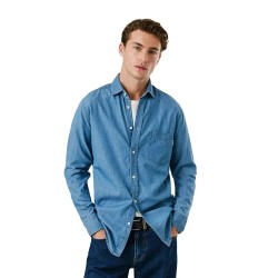 риза,с,дълъг,ръкав,мъжки,ризи,pepe,jeans,classic,denim,slim,long,sleeve,shirt,blue