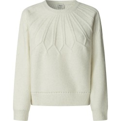 блуза,дамски,пуловери,дамски,плетени,дрехи,pepe,jeans,claudia,sweater,oyster,white