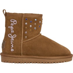 обувки,детски,боти,pepe,jeans,diss,studs,boots,brown,(cognac,brown)