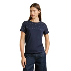 тениска,дамски,тениски,pepe,jeans,elodie,short,sleeve,t,shirt,blue,(midnight,blue)