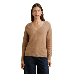 блуза,дамски,пуловери,дамски,плетени,дрехи,pepe,jeans,emma,v,neck,sweater,brown,(light,brown)