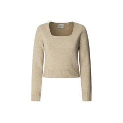 блуза,дамски,пуловери,дамски,плетени,дрехи,pepe,jeans,eugenia,sweater,beige,(beige)