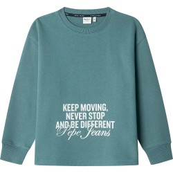 блуза,детски,блузи,pepe,jeans,geon,sweatshirt,hydro,green,(green)