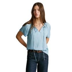 риза,с,къс,ръкав,дамски,блузи,дамски,ризи,pepe,jeans,lux,short,sleeve,shirt,soho,blue,(blue)