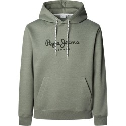 суичър,мъжки,пуловери,pepe,jeans,macbeth,melange,hoodie,military,green,(green)