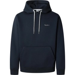 суичър,мъжки,пуловери,pepe,jeans,macbeth,small,logo,plain,hoodie,dulwich,blue,(blue)