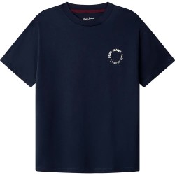 тениска,детски,тениски,pepe,jeans,recco,short,sleeve,t,shirt,navy,(blue)