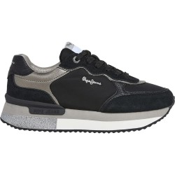маратонки,дамски,маратонки,pepe,jeans,rusper,glam,trainers,black