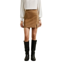 пола,дамски,поли,и,рокли,pepe,jeans,sonna,short,skirt,brown,(stone,beige)