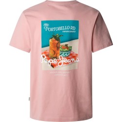 тениска,мъжки,тениски,pepe,jeans,talbot,short,sleeve,t,shirt,pink,(ash,rose,pink)