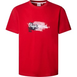 тениска,мъжки,тениски,pepe,jeans,trey,short,sleeve,t,shirt,rugby,red,(red)
