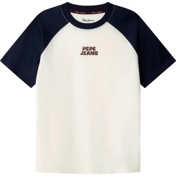 тениска,детски,тениски,pepe,jeans,vanner,short,sleeve,t,shirt,white,(antique,white)