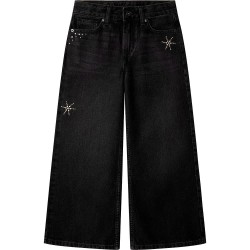 детски,панталони,pepe,jeans,wide,leg,fs,lexy,studs,high,waist,jeans,denim,black,9a1