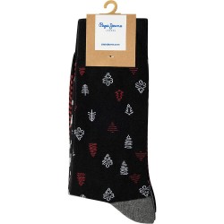 чорапи,мъжки,чорапи,pepe,jeans,xmas,tree,crew,socks,3,pairs,black