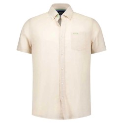 риза,с,къс,ръкав,мъжки,ризи,nza,new,zealand,clayton,25cn506s,short,sleeve,shirt,light,cream,(beige)