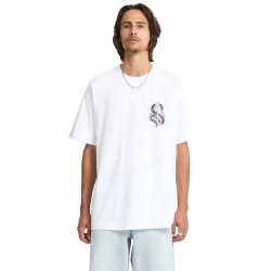 тениска,мъжки,тениски,volcom,snake,peace,loose,fit,short,sleeve,t,shirt,white