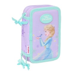 канцеларски,принадлежности,safta,frozen,spirit,pencil,case,37,pieces,multicolor,(purple)